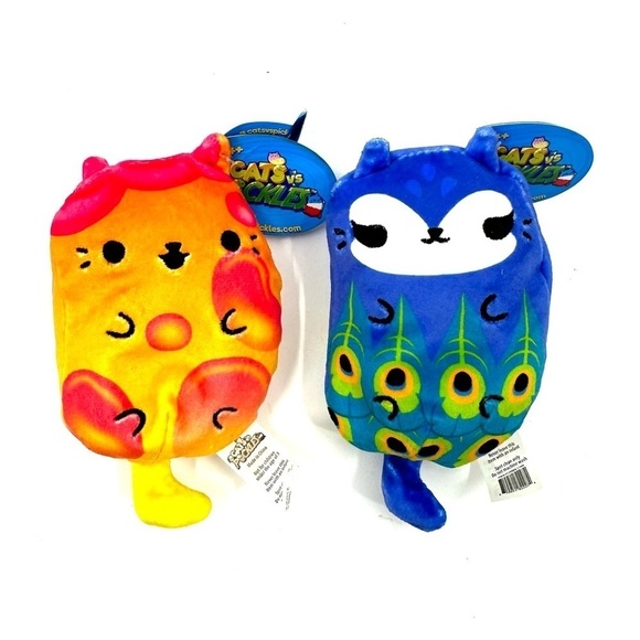 Cats Vs Pickles Mesmer 302 Pea 289 Bean Plush Toys New With Tags Attached 2Pc - Picture 8 of 8